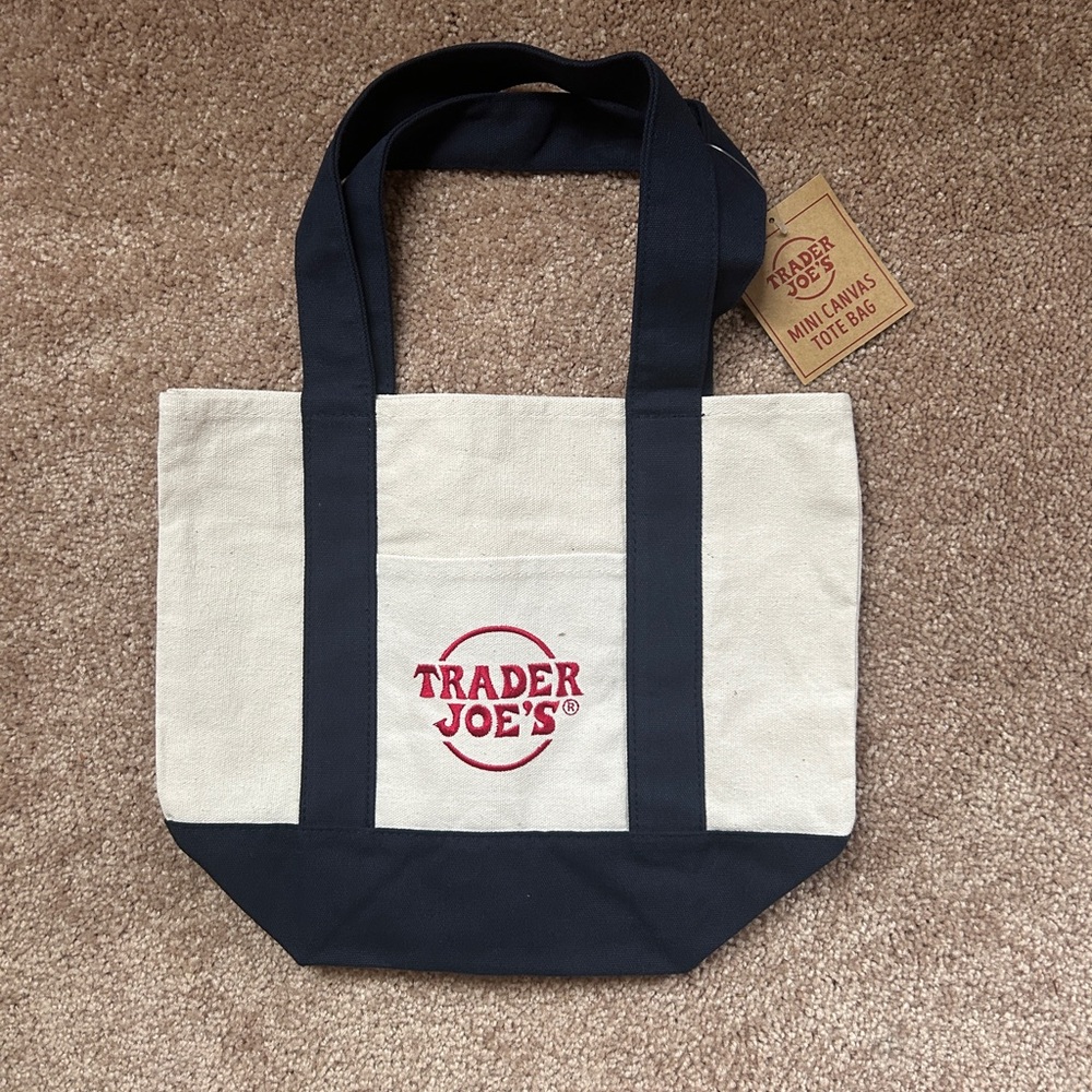 Navy Trader Joe’s mini bag